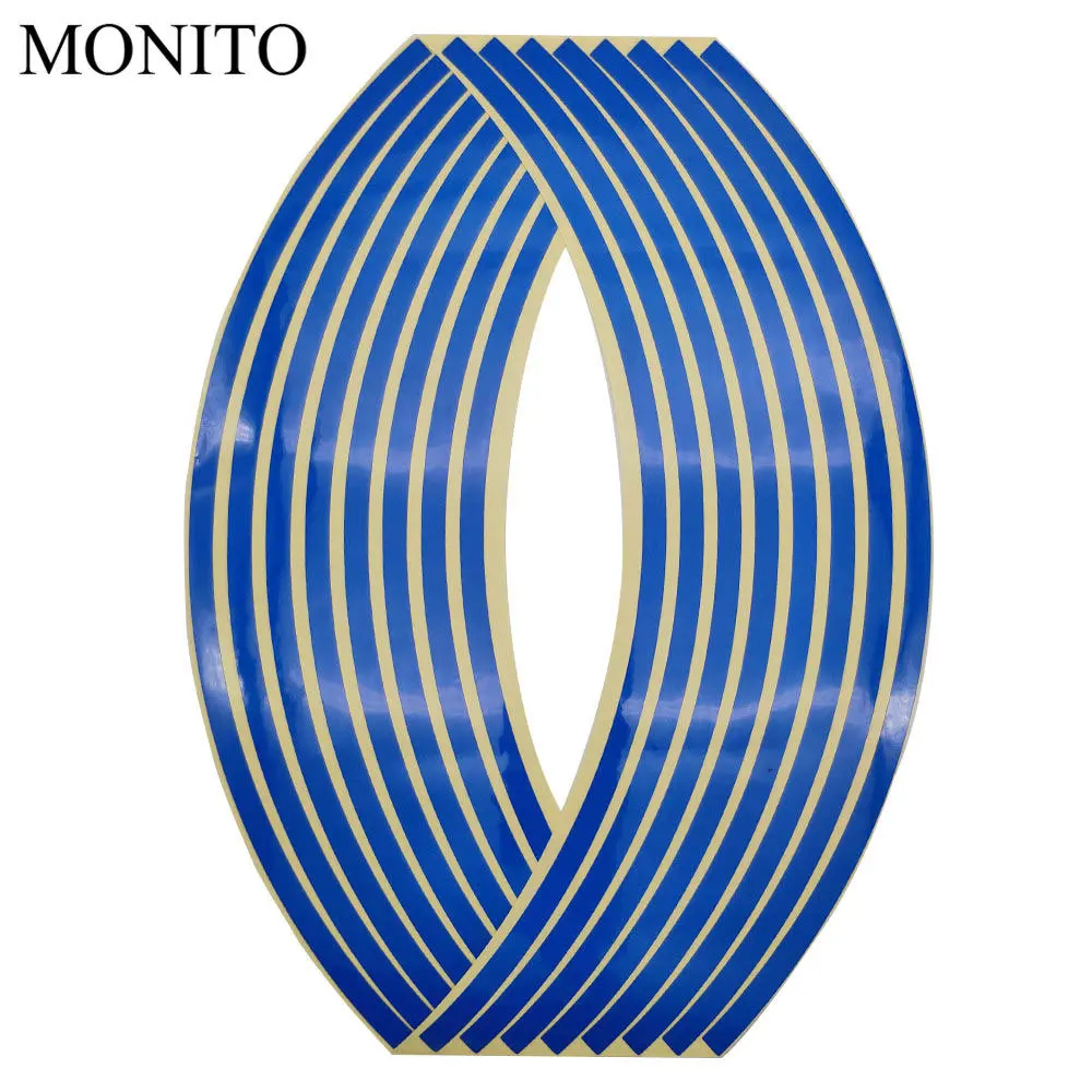 Горячие колеса мотоцикла Стикеры Мотокросс Светоотражающая наклейка на обод