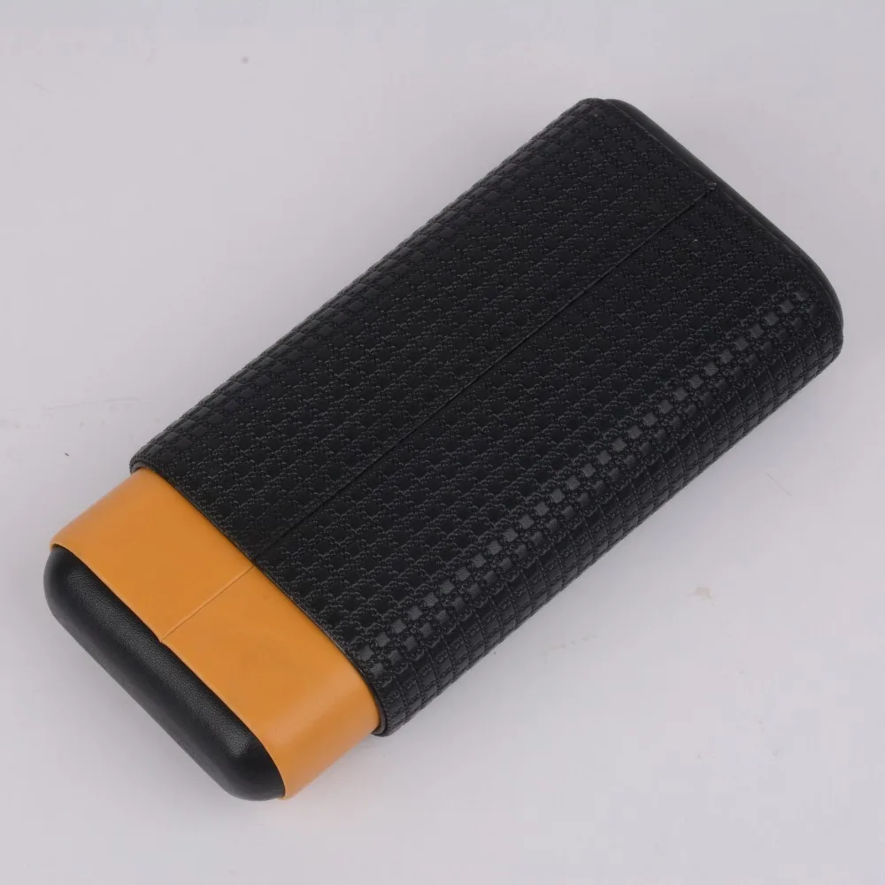 Кожаный чехол для сигар Cohiba Дорожный Чехол из кедрового дерева с 3 трубками