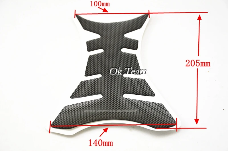 1 шт. коврик для резервуара из углеродного волокна защитная наклейка мотоцикла