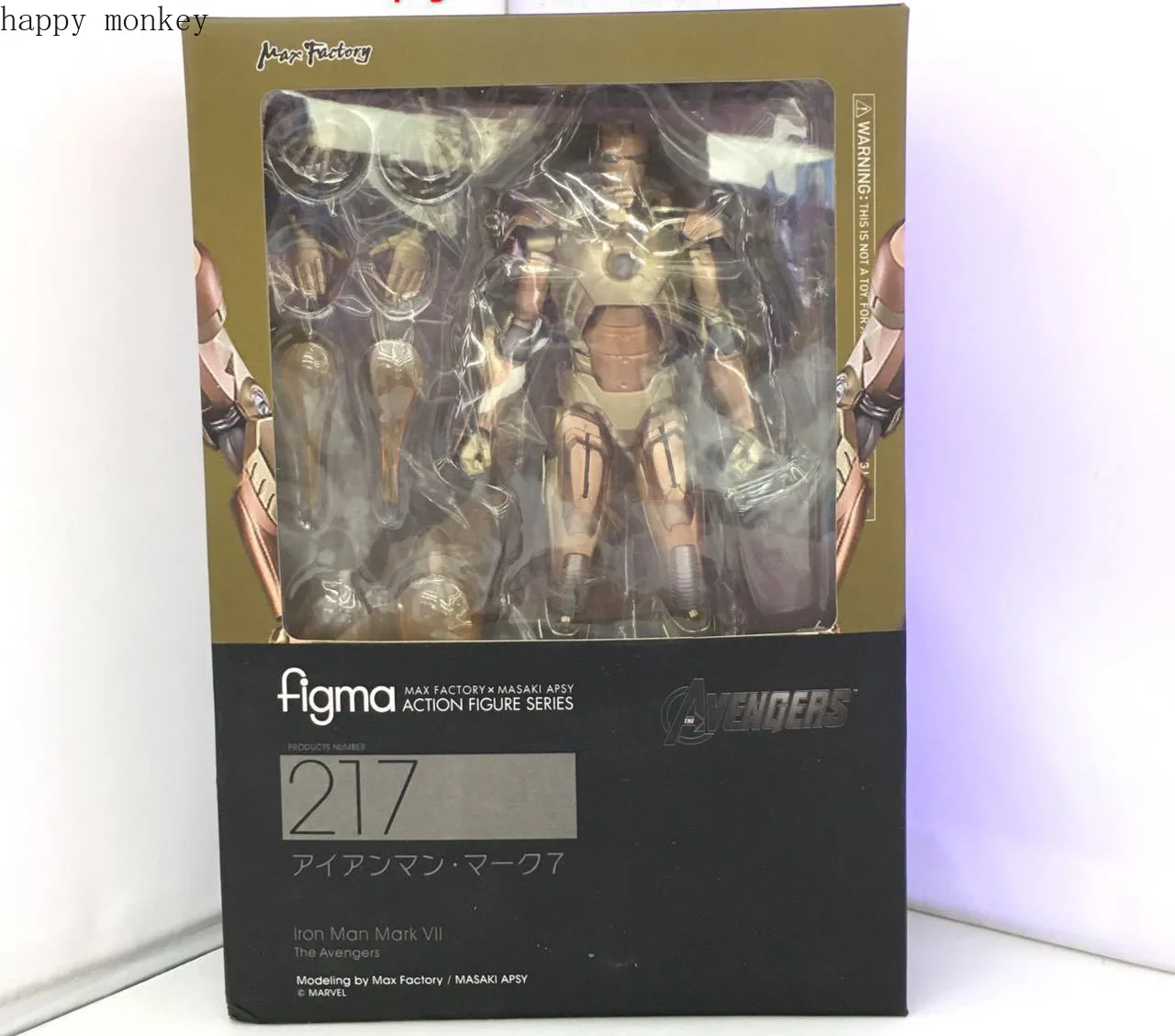 Figma 217 Мститель со знаком Железного человека VII 15 см Marvel Железный человек фигурка