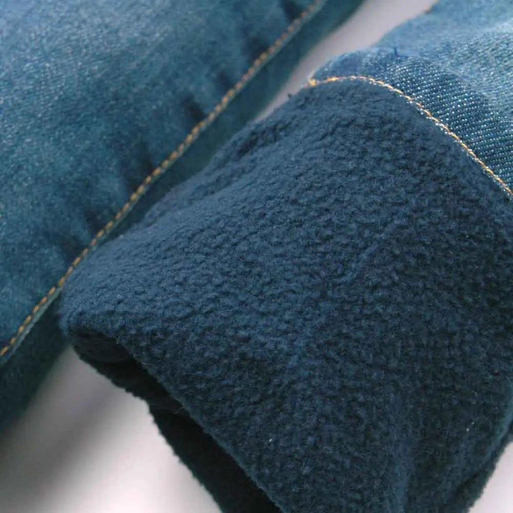 Зимние джинсовые штаны детские приталенные костюмы для мальчиков флисовые