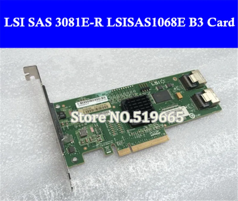 Карта контроллера LSI SAS 3081E R LSISAS1068E B3 8 портов HBA SFF8087 MiniSAS 3 ГБ PCI E X8|Компьютерные