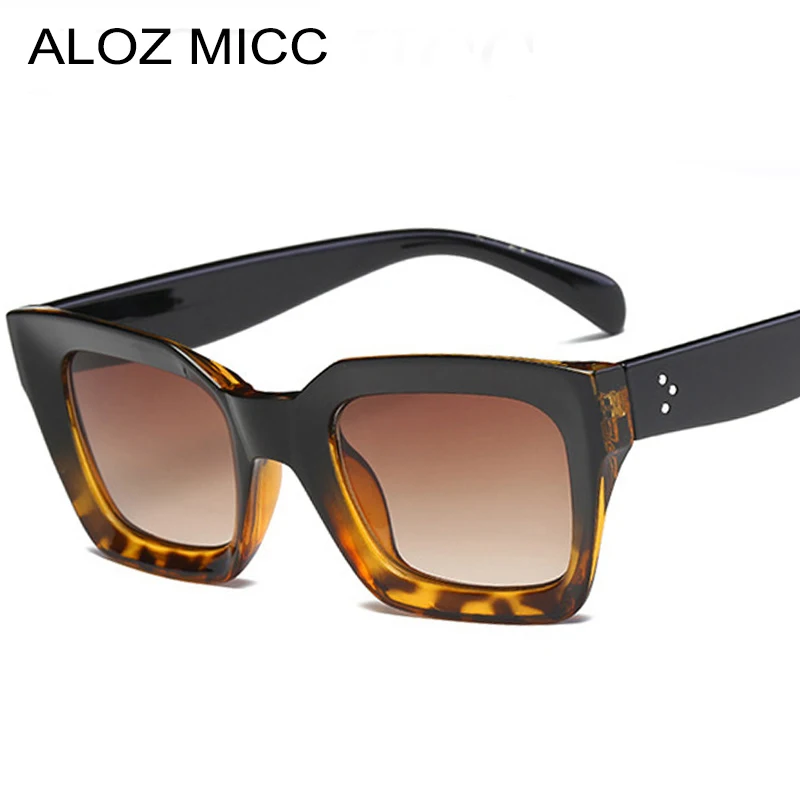 

ALOZ MICC Hot Women Acetate Sunglasses Designer Men Square Frame High Quality Eyewear Trendy Female Sun Glasses UV400 Q32