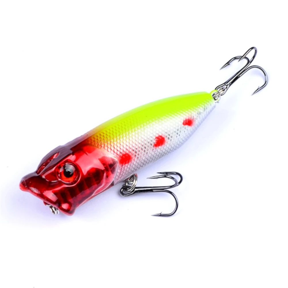 1pcs/lot 6.5cm 12g Popper Fishing Lure isca artificial fishing bait Crankbait Wobblers 6# high carbon steel hook tackle | Спорт и