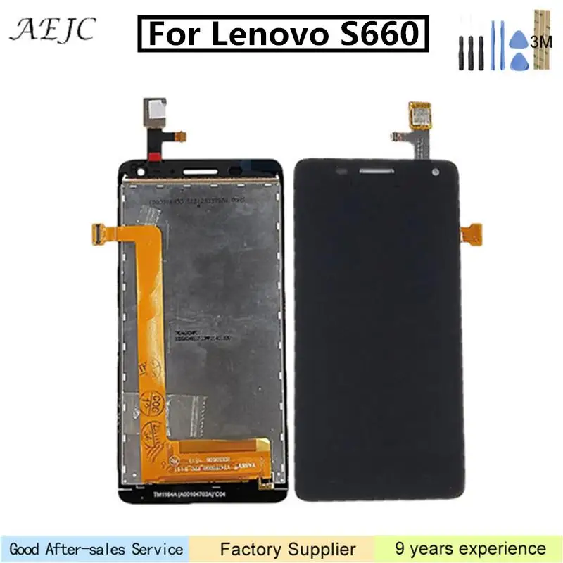 Для Lenovo S660 ЖК дисплей с сенсорным дигитайзером дигитайзер панель сборка Замена 4 7