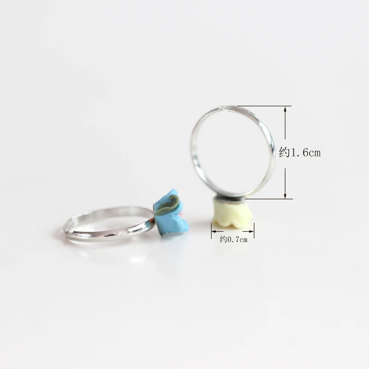 Керамическое цветочное кольцо для женщин модные аксессуары девочек подарок