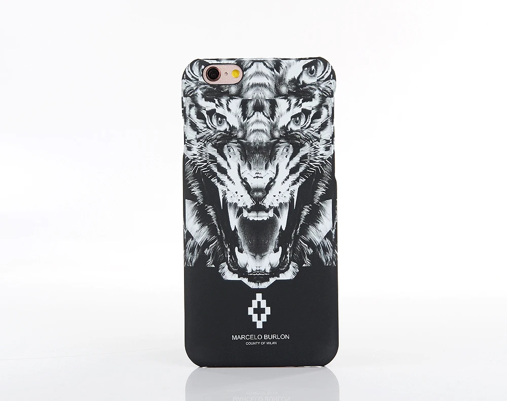 Marcelo Burlon чехол для iPhone 6 S Тигр Fox крылья Fundas крышка 7 5 5S Plus чехлы марсело жесткий