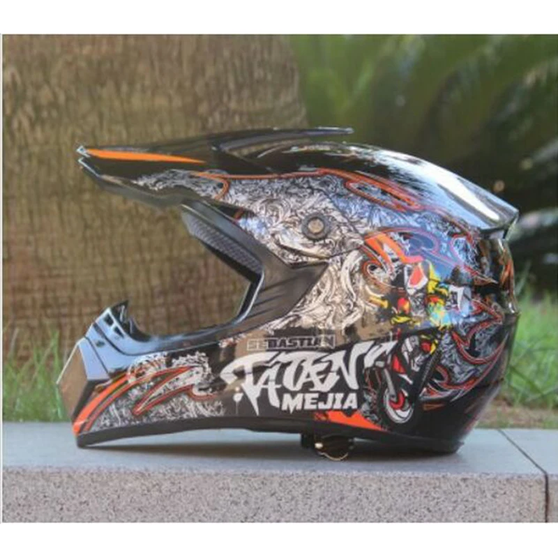 Профессиональный мотогонок мотокросса шлем hors маршрут шлем Capacete Moto Casco внедорожные нижнее белье с рисунком из мультфильма трусы для мотоциклетного шлема