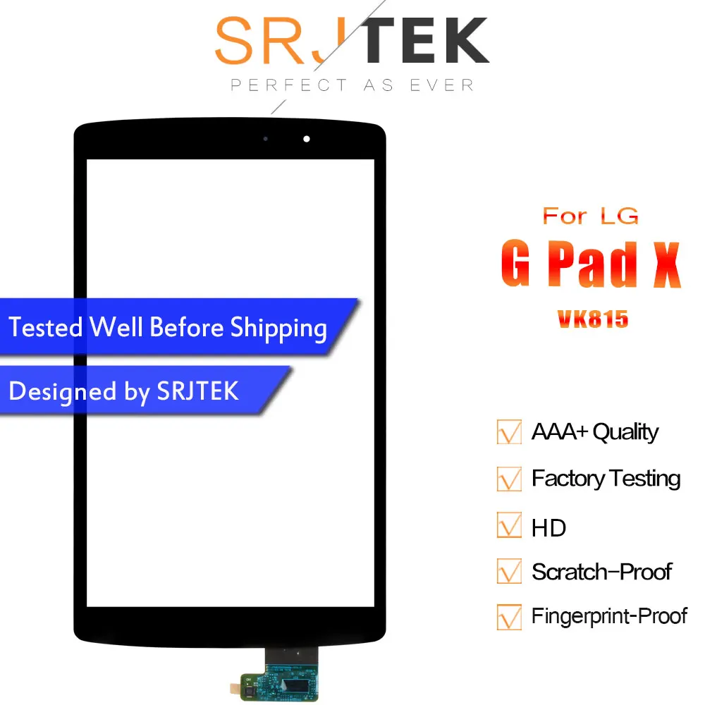 SRJTEK Touchscreen For LG G PAD X 8.3 VK815 VK 815 Touch Screen Digitizer Glass Panel Replacement Sensor|ЖК-экраны и панели для