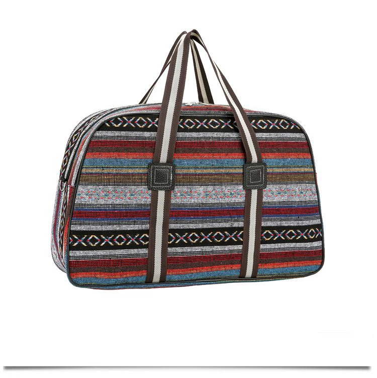 Wobag модная мужская дорожная сумка женская Большая вместительная сумка для хранения цветная полоса короткий светильник для багажа