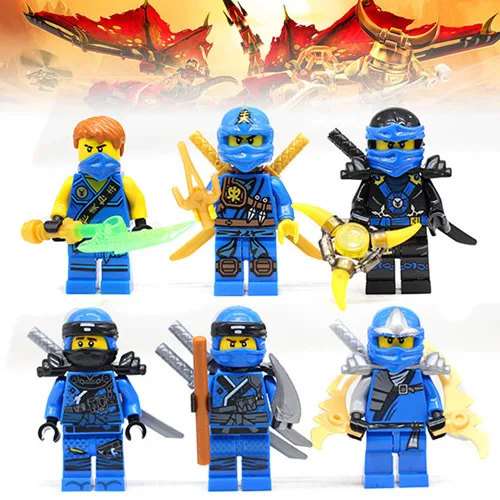 60pcs jay 60 шт./партия фильм illoyd kai мини игрушка фигурка совместимые строительные блоки детские подарочные игрушки бренд - Цвет: 60pcs jay