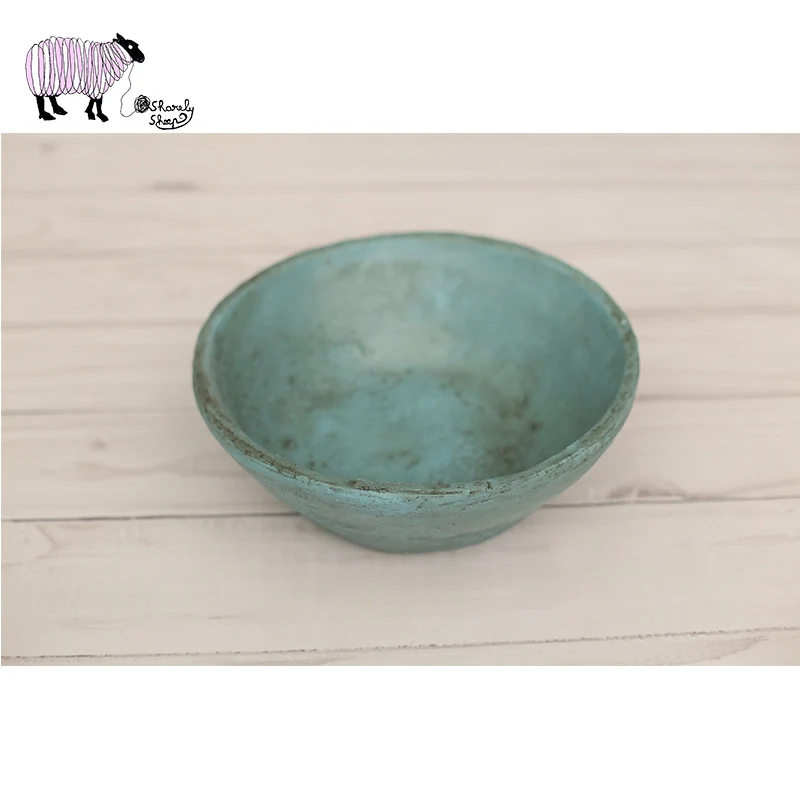 Retro Bowl Basket Newborn Photography Props Baby Photo Shoot Studio Posing Resin Bed fotografia Accessories | Детская одежда и