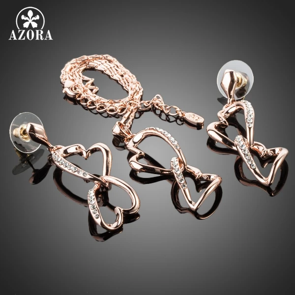 Комплект из колье и серёг с австрийским кристаллом|jewelry sets|drop jewelry setsearrings and necklace |