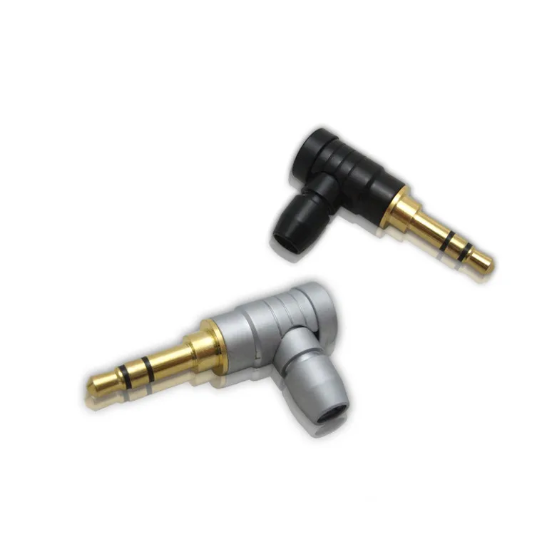 Позолоченный разъем 3 5 двухканальный стерео Угловой Штекер l типа высокого