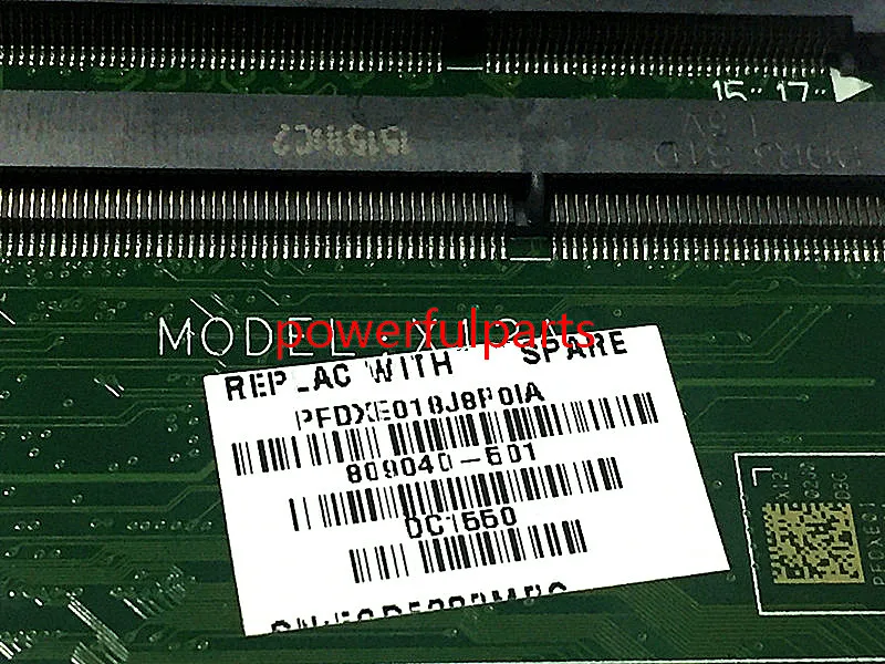 Рабочая материнская плата hp pavilion 15-ab i3-5010u 809040-501 Материнская ноутбука DAX12AMB6D0