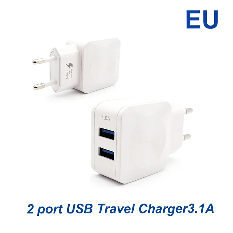 2 порта USB зарядное устройство 5 В 3.1A полностью ЕС/США вилка Стандартный мобильный