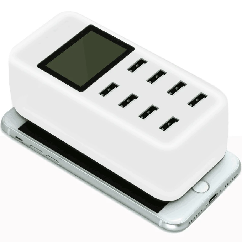 Зарядное устройство с 8 USB-портами ЖК-экраном | Электроника