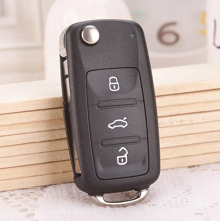 oem размер 3 кнопки 3B дистанционный ключ для VW New Polo/Sagitar/Tiguan 434 МГц номер 5K0 837 202AD с ID48 чипом