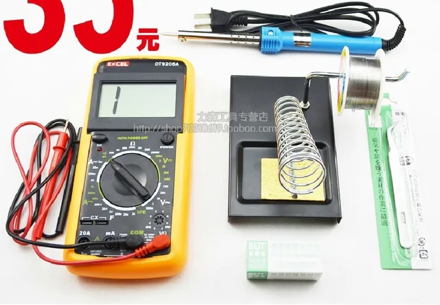 Мультиметр с 60 ваттами Электрический паяльник набор инструментов для припоя 7