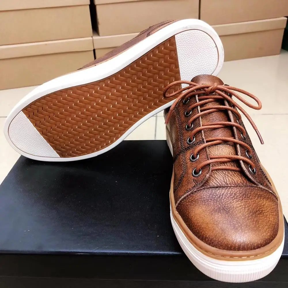 Genuine leather handmade antique support customization | Обувь