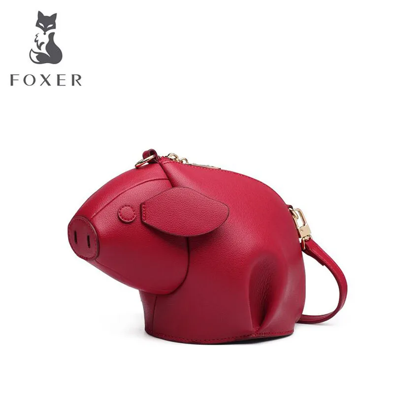 Cow leather handbag Pig bag messenger female 2019 new wild fashion mini shoulder | Багаж и сумки