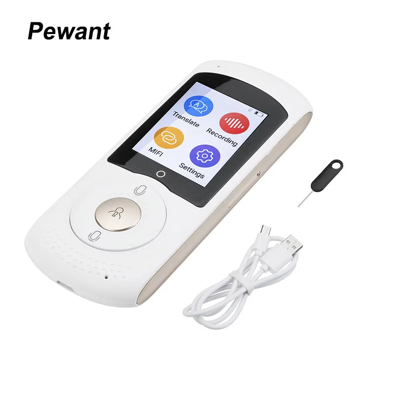 Pewant PW08 портативный карманный Смарт-голосовой переводчик Английский Русский