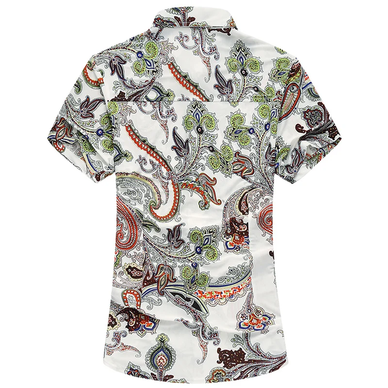 2017 новая летняя Стильная мужская рубашка модная для отдыха большой размер