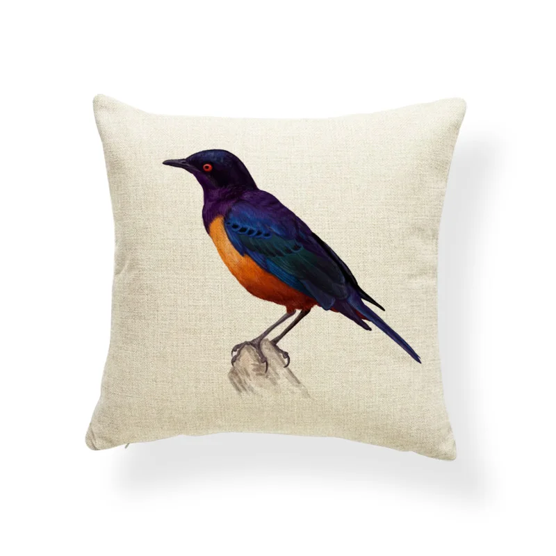 Наволочки для подушек Goldfinch Macaw Toucan голубой Джей искусственный в скандинавском