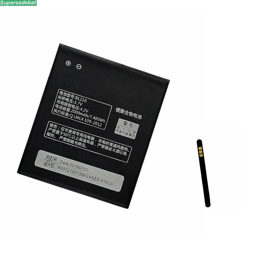 2000 мА/ч BL210 батарея для lenovo A536 A606 S820 S820E A750E A770E A656 A766 A658T S650 A828T батареи Bateria