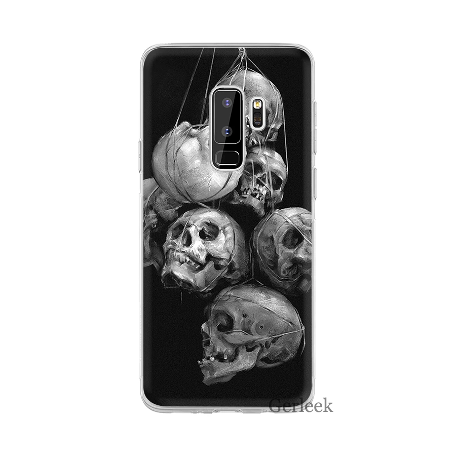 Чехол Desxz Horror Skull для Samsung Galaxy J1 J2 J3 J5 J7 J6 Prime Жесткий сумка | Мобильные телефоны и