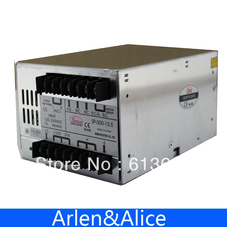 SP500W 13 5 V 37A с PFC одиночный выходной импульсный источник питания для светодиодной