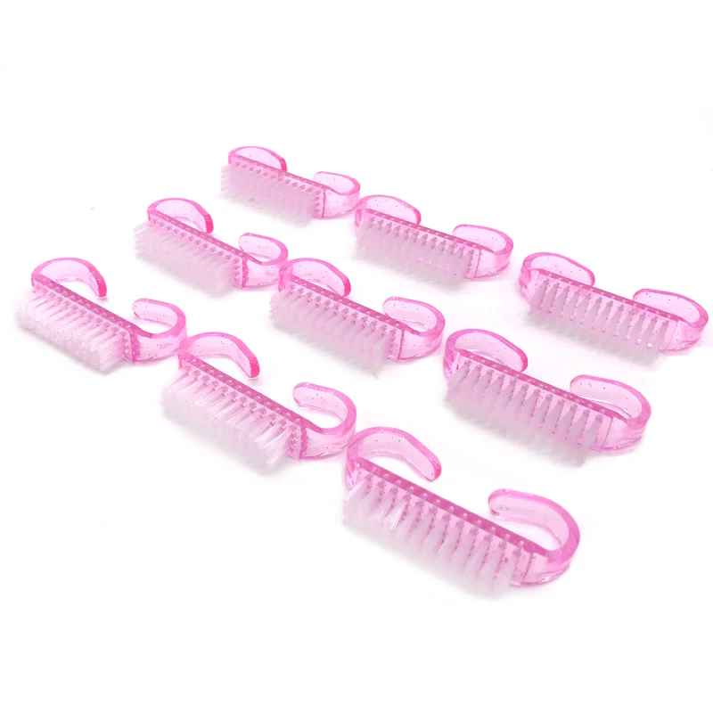 100 шт./лот розовый цвет набор кистей для ногтей уход маникюр мягкое удаление пыли