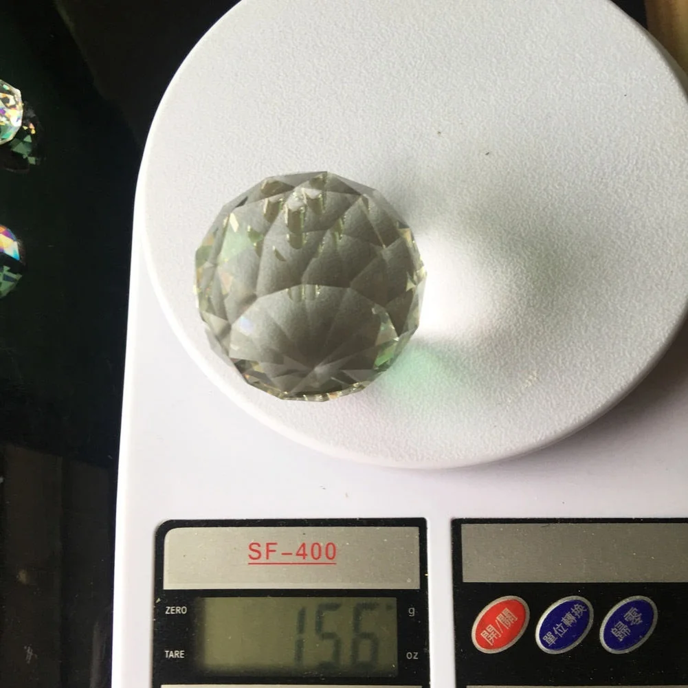 50 мм фэн-шуй Висячие хрустальные шары Сфера Призма Радуга Suncatcher кулон DIY