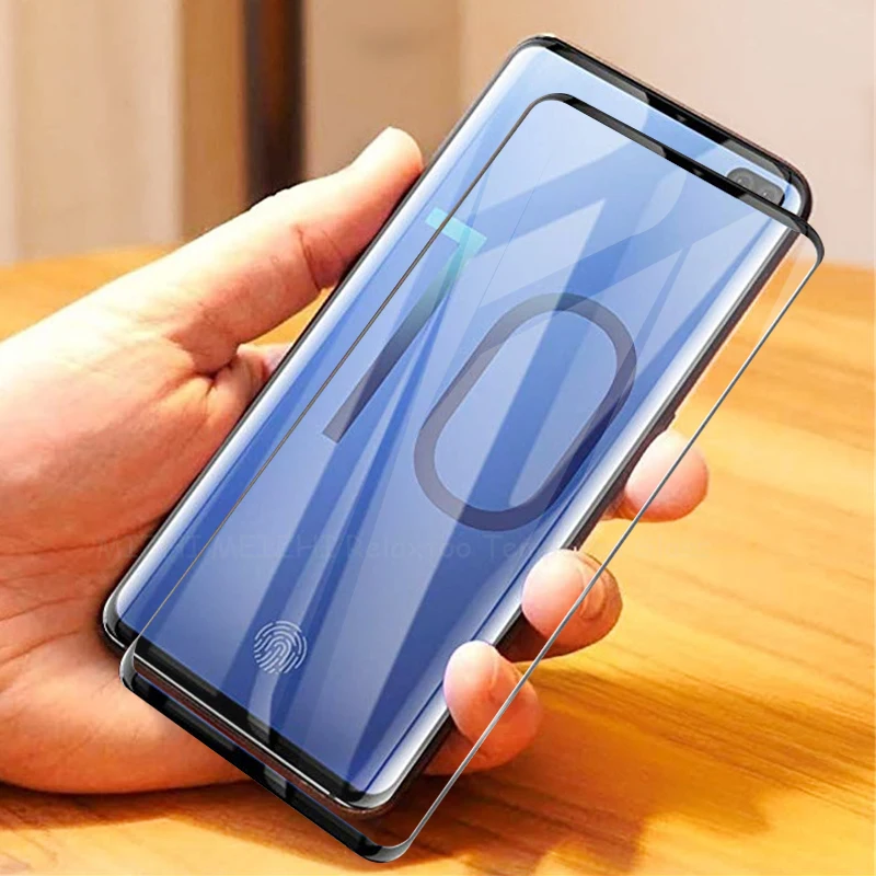Защитное стекло для Samsung S10 S9 S8 Plus LITE S10e закаленное защиты экрана 3D чехол Galaxy 8s 9 s 10 8