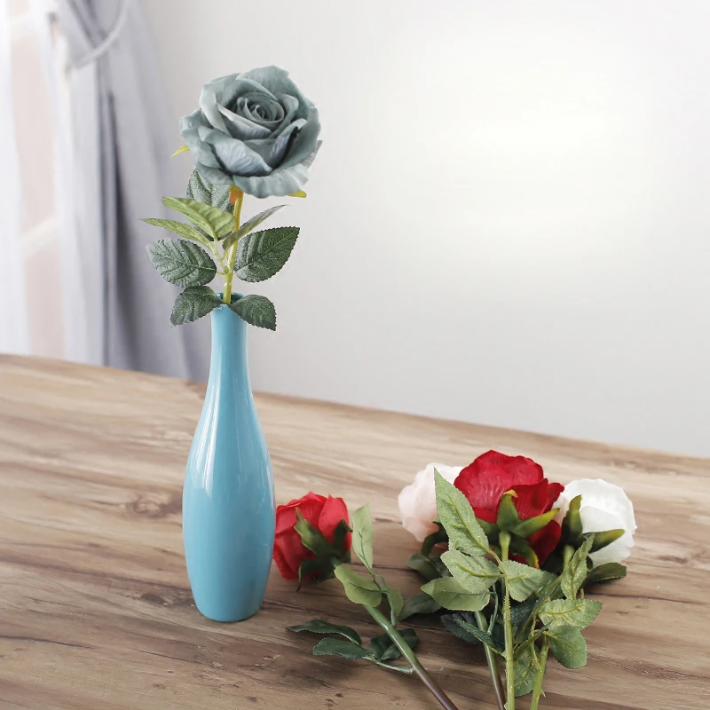 Modern Creative Ceramic Vase Colorful Flower Bottle Adornment Handicraft Office Porcelain Ornaments Home Decoration Accessories | Дом и сад