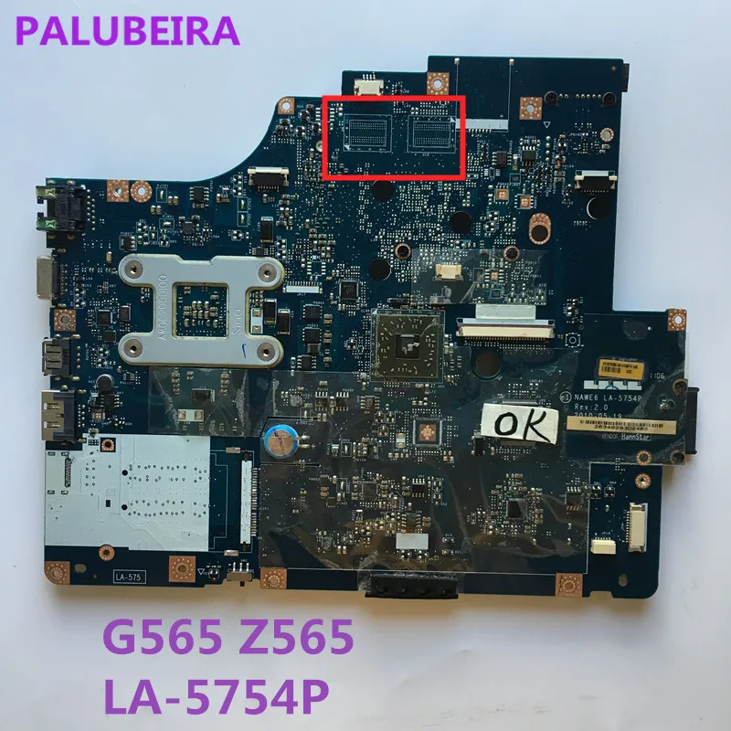 PALUBEIRA NAWE6 LA 5754P материнская плата для ноутбука Lenovo IdeaPad Z565 G565 протестированный