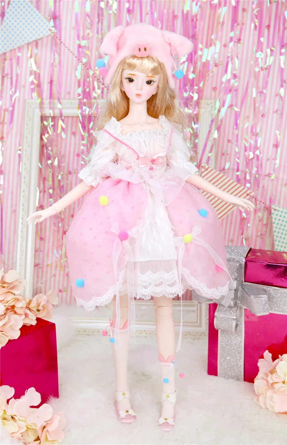 Dream Fairy 1/3 bjd кукла 62 см свинка девочка кукла с наряд обувь, AI YoSD MSD SD комплект игрушка подарок для ребенка DC лати