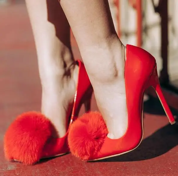 2018 новые модные женские туфли-лодочки с острым носком без застежки на высоком