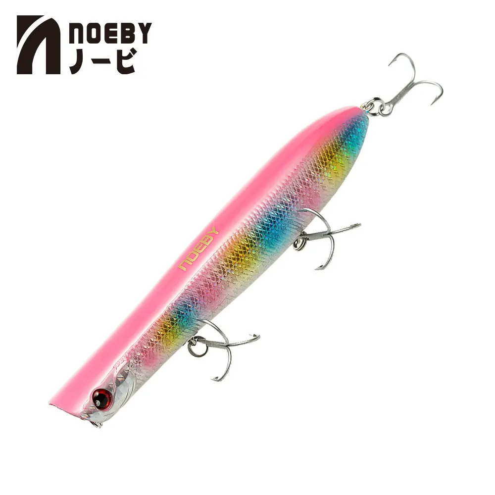 Nsb204 Noeby 130 мм 31 г Поппер для рыбалки наживка 3d моделирование глаза жесткая приманка окунь LureFishing снасти с красными губами с крючками Vmc - Цвет: Nsb204