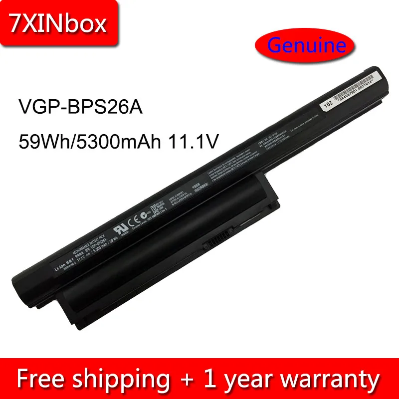 7XINbox 59Wh 11 1 В VGP-BPL26 VGP-BPS26 VGP-BPS26A Аккумулятор для ноутбука Sony Vaio SVE14A SVE15 SVE17 VPC-CA VPC-CB VPC-EG