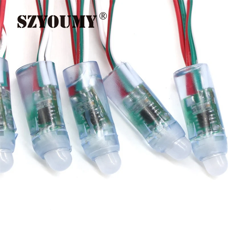SZYOUMY WS2811 1903 IC RGB Полноцветный 12 мм пикселей цифровой адресный 5 в В светодиодный
