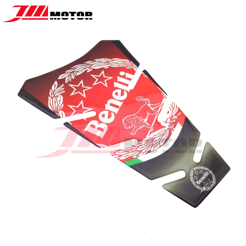 

RED Motorcycle Carbon Fiber 3D ADHESIVI Silkscreen Printing Emblem Tank Pad Protection Decal Sticker Fit For Benelli All Models