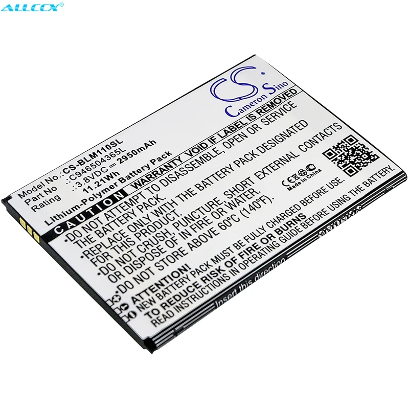 Аккумулятор Cameron Sino 2950 мАч C946504365L для BLU L0110EE L0110UU Life Max|Аккумуляторы мобильных