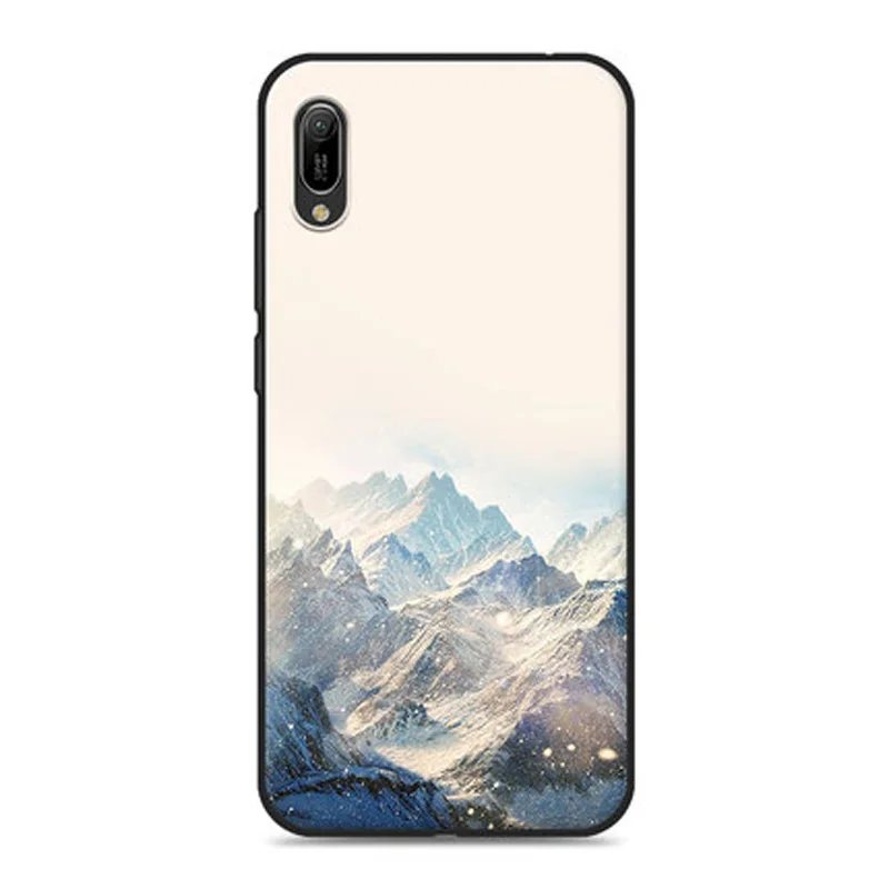 Чехол для Huawei Y6 pro 2019 Мягкий Силиконовый ТПУ чехол с рисунком животных из