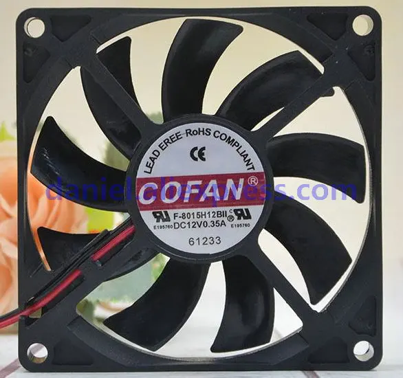 COFAN F 8015H12BII 12В 0.35A 8 см супер тонкий вентилятор для зарядного устройства|Кулеры и