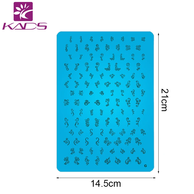 KADS 1 Шт. Пластины Саженцы Форма Доска Моды Ногтей Искусство Тиснения 21*14.5 см DIY