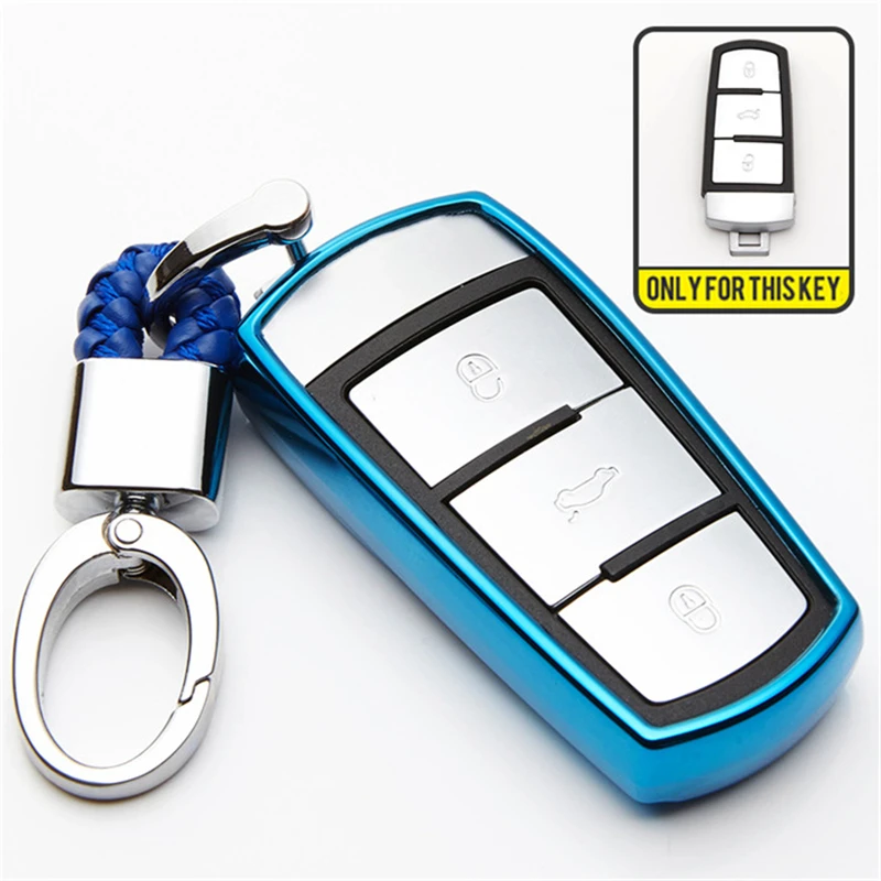 KUKAKEY ТПУ чехол для ключа защитный Volkswagen VW CC Passat B6 B7 3C Maogotan R36 B5 B7L автомобильный