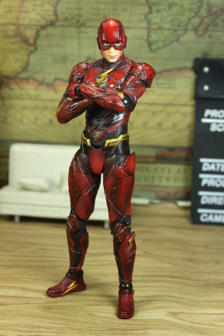 Оригинальный Play Arts Kai Justice League Барри Аллен ПВХ игрушка 25 см аниме-модель фильма