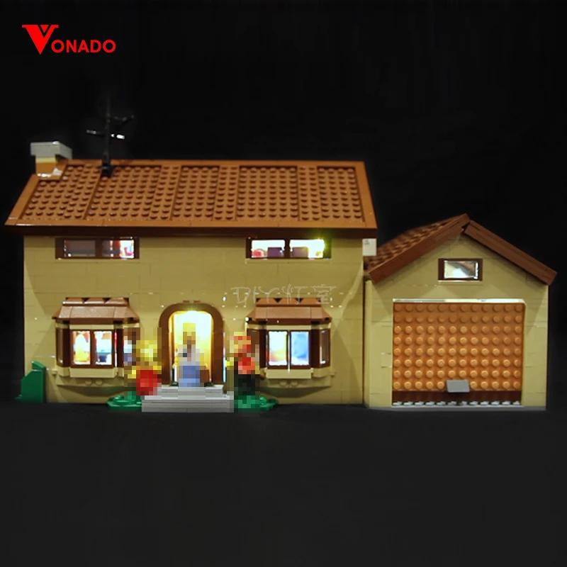 Светодиодный светильник набор для lego 71006 16005 Simpson's house строительные блоки кубики