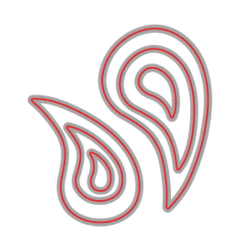 YLCD1168 капли воды металла резки Плашки для трафареты скрапбукинга карточки